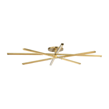 Extra large brass finish flush mount, 60 inch diameter, modern crystal design.