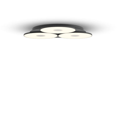 Koncept Yurei Circular 3 Pendant Light Matte Black No Lamp Shade