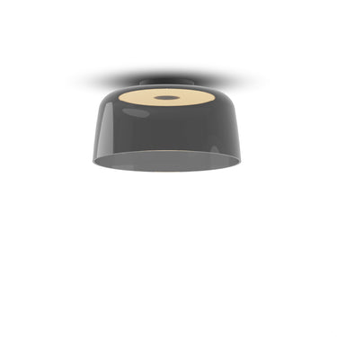 Koncept Yurei Pendant Light Matte Black 14" Acrylic Shade Dark Gray