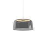 Koncept Yurei Pendant Light Matte White 14" Acrylic Shade Dark Gray