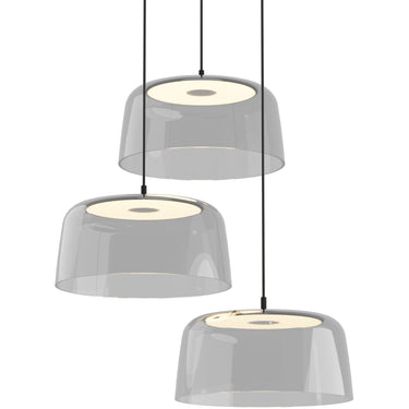 Modern Yurei 3-light LED pendant ceiling lamp for dining room and living area