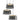 Contemporary LED pendant ceiling light with blue translucent plexiglass shades
