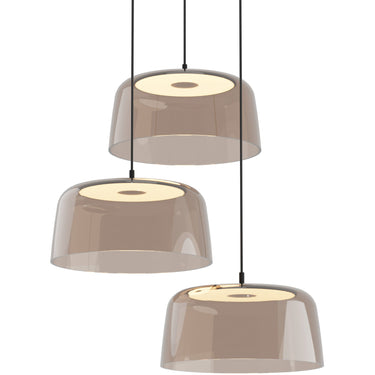 Koncept Yurei modern LED ceiling pendant with soft translucent blue glow