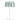 Modern table lamp with a transparent cylindrical shade on a white background