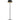 Contemporary Yurei Floor Lamp with 3000K LED light and dimmer control