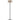 Yurei LED Floor Lamp with aluminum base and plexiglass shade for interiors