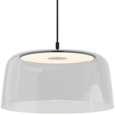 Modern dimmable LED pendant light with 17W integrated LED for home or office