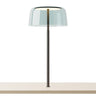 Yurei through-table LED desk lamp with charcoal acoustic shade and USB-C port for co-working office