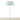 Desk lamp with through-table installation, adjustable telescoping stem, and diffused LED light panel for productivity