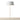 Office and residential through-table LED lamp with diffused lighting, acoustic dampening, and sleek black finish
