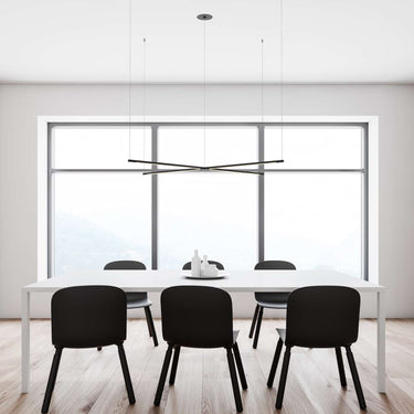 modern customizable cross shaped ceiling light for dining room