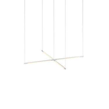 Z-bar Cross contemporary linear LED fixture for bedroom or living room