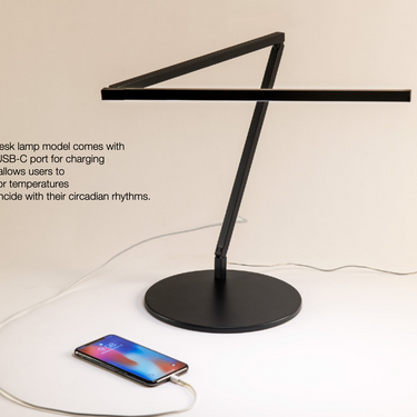 Z-Bar Pro Gen 4 LED lamp USB-C with touch dimmer and articulating arm design