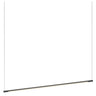 Z-Bar Linear Pendant light in matte black with modular LED bars