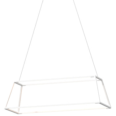 Koncept Z-Bar Rise Rectangle pendant light for dining room, kitchen, or office