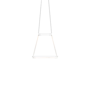 UL Listed Matte White Z-Bar Rise LED pendant light fixture for kitchens, dining tables, and offices