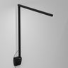 Z-Bar Solo Gen 4 in matte black, a modern LED wall light for an office or study area.