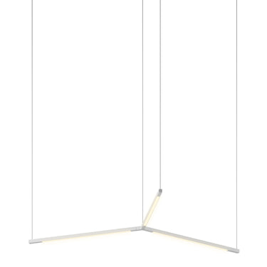 Koncept Z-Bar Trio ultra-thin LED pendant fixture with directional lighting for modern home interiors