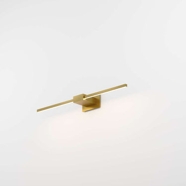 Z-Bar gold finish LED wall mount lamp for mirror or artwork.