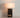 Nova of California Zen Standing Table Lamp Gilded Ebony Wood Weathered Brass White Linen Shade
