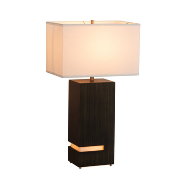 Nova Zen Standing Table Lamp with Night Light in Dark Brown, photo 2