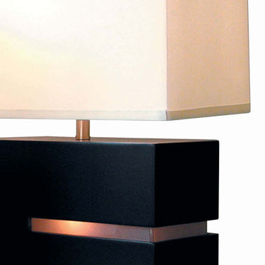 Nova of California Zen Reclining Table Lamp Night Light 19 Espresso Wood Brushed Nickel