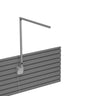 Koncept Z-Bar Solo Desk Lamp Gen 4 Daylight White Light Silver Slatwall Mount