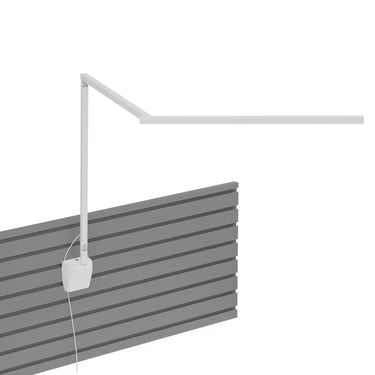 Z-Bar Gen 4 LED Desk Lamp – Matte White, Daylight 5,000K, Slatwall Mount