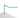 Koncept Z-Bar Mini Desk Lamp Gen 4 Warm Light Blue Grommet Mount