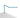 Koncept Z-Bar Mini Desk Lamp Gen 4 Warm Light Blue Through-Table Mount