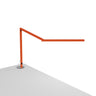Koncept Z-Bar Mini Desk Lamp Gen 4 Warm Light Matte Orange Grommet Mount