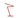 Koncept Z-Bar Mini Desk Lamp Gen 4 Warm Light Matte Red Desk Base