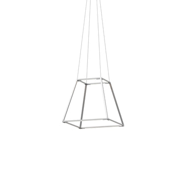 Koncept Z-Bar Pendant Rise Small Square Soft Warm Silver 18" x 18" x 17"