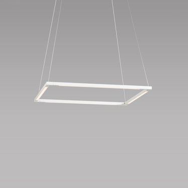 Koncept Z-Bar Pendant Small Square Soft Warm Matte White 18" x 18"