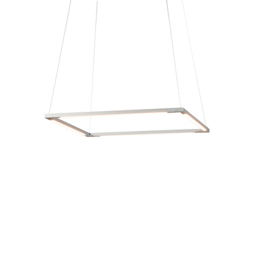 Koncept Z-Bar Pendant Small Square Soft Warm Silver 18" x 18"