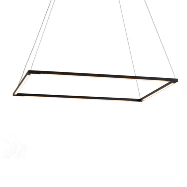 Koncept Z-Bar Pendant Medium Square Soft Warm Matte Black 26" x 26"