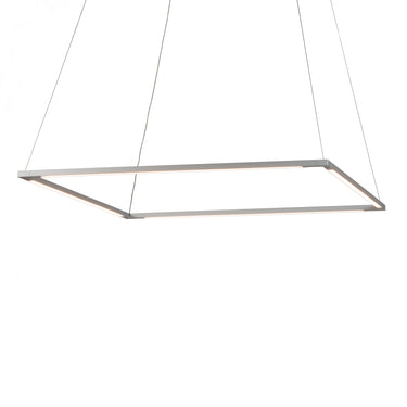 Koncept Z-Bar Pendant Medium Square Soft Warm Silver 26" x 26"