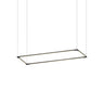 Koncept Z-Bar Pendant Medium Rectangle Matte Black 12" 36" Light Bars