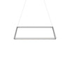 Koncept Z-Bar Pendant Rise Small Rectangle Soft Warm Silver 40" x 14" x 12"