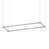 Koncept Z-Bar Pendant Large Rectangle Matte Black 16" 48" Light Bars
