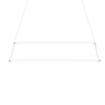 Koncept Z-Bar Pendant Rise Large Rectangle Soft Warm Matte White 56" x 14" x 12"