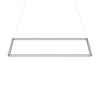 Koncept Z-Bar Pendant Rise Large Rectangle Soft Warm Silver 56" x 14" x 12"