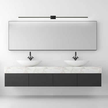 Koncept Z-Bar Wall Sconce Soft Warm Matte Black 60" Center Mount