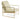 Zara modern armchair cream leather seat with gold frame for office or hotel