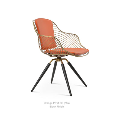 Zebra Carrot Swivel Armchair by SohoConcept - New