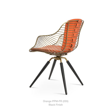 Zebra Carrot Swivel Armchair by SohoConcept - New