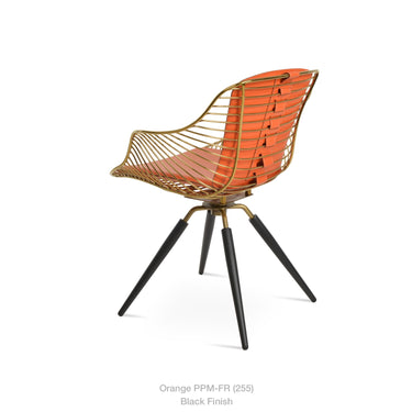 Zebra Carrot Swivel Armchair by SohoConcept - New