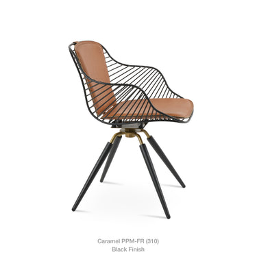Zebra Carrot Swivel Armchair by SohoConcept - New