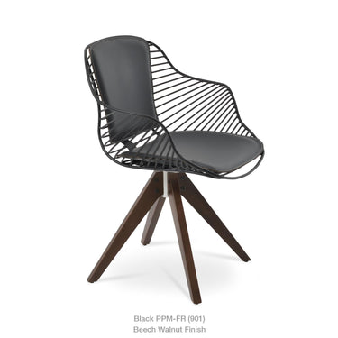 Zebra Pyramid Swivel Armchair by SohoConcept - New