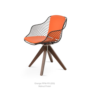 Zebra Pyramid Swivel Armchair by SohoConcept - New